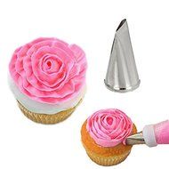 5pcs Petal Icing Nozzles Dessert Maker Stainless Steel Flower Piping Sugarcraft Cake Tools Tip Pastry Baking Fondant... N4