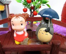 15 Piece ANIME Studio Ghibli Themed Birthday Cake Topper Set Featuring Ponyo, Yubaba, Jiji, Kodoma and Decorative... N5