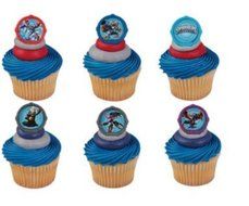 Skylander Cupcake Rings Party of 24 Cupcake Decoration Kit N2