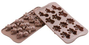 Wocuz Animal Album Shaped Chocolate Candy Making Supplies Molds Fondant Making Pan Supplies Food-grade Silicone... N4