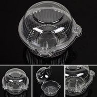 Clear Jumbo Cupcake Container Pods for Desserts with Sticker Labels (100 PCS/Pack) N5