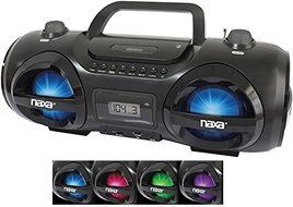 NX-NAXA Electronics Mpc Cd Portable Boombox With Led Lites