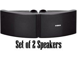 Yamaha All Weather Outdoor / Indoor Wall Mountable Natural Sound 180 watt 2 way Acoustic Suspension Speakers -...