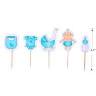Cupcake Toppers for Baby Shower Kids 1st 2nd Birthday Party Cake Decoration 40 Count N4