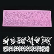 Genenic 3D Chocolate Fondant Sugarcraft Butterfly Lace Mould Cake Decorating Mold N2