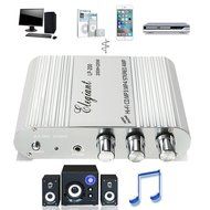 ELEGIANT 200W 12V Mini Hi-Fi Amplifier Booster Radio MP3 Stereo for Car Motorcycle Home with Power Adapter N4