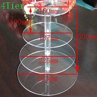 4 Tier Acrylic Round Cupcake Stand N9