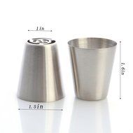Tobete Cake Decorating Tips Kits Stainless Steel Sugar Craft Nozzle Piping Tips Icing Set Tools N7