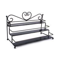 Oligex(TM) Hot Sale Useful 3 Tier Metal Heart Nail Polish Display Wall Rack Organizer Stand Holder 3 Colors Available