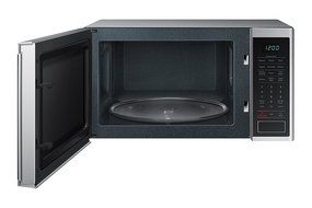 Samsung MS11K3000AS 1.1 cu. ft. Countertop Microwave with Ceramic Enamel Interior, Silver N2