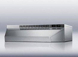 Summit H1642SS 42'' Under Cabinet Range Hood with 180 CFM Interior Blower, 2 Fan Speeds, Switchable Light and...