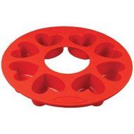 Orka Non-Stick 8 Mold Silicone Heart Pan (Set of 2)