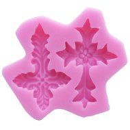 2 Cavity Medieval Art Carved Interlace Crosses silicone mould - Cross Silicone Cake Decorating Moulds, Sugarcraft...