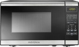 Insignia&trade; - 0.7 Cu. Ft. Compact Microwave - Stainless Steel