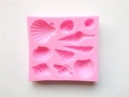 Wocuz W0230 Shell Conch Baking Fondant Cake Choclate Candy Mold,l8cm*w7.2cm*h1.3cm