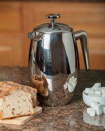 FP Coffee Maker French Press Coffee Maker w/ Insulated Stainless Steel Carafe: Double walled thermal carafe; 8... N5