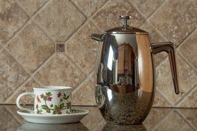 FP Coffee Maker French Press Coffee Maker w/ Insulated Stainless Steel Carafe: Double walled thermal carafe; 8... N6