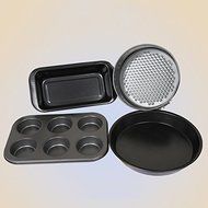 5 In 1 Baking Kit Mold for Novice To Baking Cake Pastry Biscuit Pizza At home (9&quot; Pizza pan+8&quot; Cake pan+6 cup...