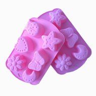 JLHua Flower Star Moon Butterfly Silicone Cake Bread Baking Mold Cake Pan Muffin Cup Chocolate Candy Maker Mold... N2