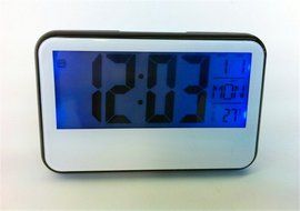 Surborder Shop Digital Alarm Clock Battery Operated with Large Display, Snooze - Travel Alarm Clock and Home Alarm... N11