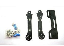RioRand&reg; 7-8 inch FPV LCD Monitor Mount Bracket to Futaba/JR/WFLY Transmitter w/metal bar