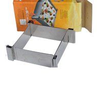 Stainless Steel Telescopic Cake Ring, Square Cake Mold 6-12