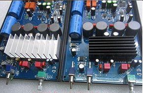 Huanyu InstrumentTDA7498E 160W HIFI Bluetooth Digital Audio Amplifier Dual Track+Power Supply(black) N5