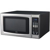 1.3 Cubic Foot Black and Stainless Steel Digital Microwave Oven
