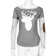 Fashion Blouse,Morecome Women Long Sleeve Deer Printed Shirt Casual Blouse N3