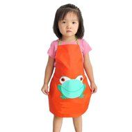 Buytra Kids Waterproof Apron,Cartoon Frog Pattern Apron N3