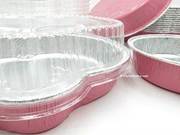Disposable Aluminum Pink Bunny Cake Pans with Plastic Dome Lid #4081 (3)