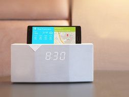 WITTI Design BEDDI Smart Radio Alarm Clock Speaker with Smart Home Integration, Black N7