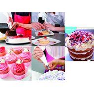 CoZroom Cake Pastry Decorating Bags Icing Piping Bag 16 Inch for Baking D&eacute;cor Cake Cupcake 100 Pieces N4