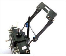 RioRand&reg; 7-8 inch FPV LCD Monitor Mount Bracket to Futaba/JR/WFLY Transmitter w/metal bar N2