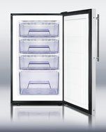 Summit FS408BLBI7FRADA: Commercially listed ADA Compliant 20" wide built-in undercounter all-freezer, -20(degree...