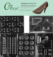 Cybrtrayd BUN-J012J014J052J073J074 5 Piano-Themed Chocolate Molds Bundle