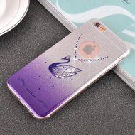 iPhone 6 Plus / 6S Plus Case Cover,TYoung(TM) Luxury 3D Diamond DIY Necklace Swan Pattern Soft TPU Silicone Full... N2