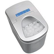 Ivation IVA-ICEM15SIL Portable Ice Maker with Easy-Touch Buttons for Digital Operation, Silver N5