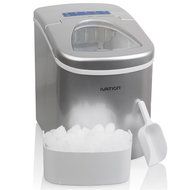 Ivation IVA-ICEM15SIL Portable Ice Maker with Easy-Touch Buttons for Digital Operation, Silver N6