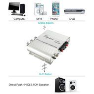 ELEGIANT 200W 12V Mini Hi-Fi Amplifier Booster Radio MP3 Stereo for Car Motorcycle Home with Power Adapter N7