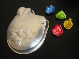 Angry Cake Pan Birds Birthday Cake Pan Mold and Cookie Cutter Set N3