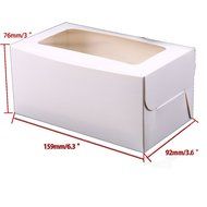 Whosee 4Pcs 6 holes Brown Muffin Holes Paper Cupcake Box N23