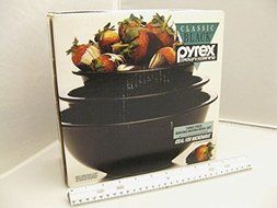 PYREX Black Mixing Bowl Nesting Set N7