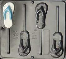 Flip Flop Lollipop Chocolate Candy Mold 3412