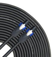 GLS Audio 50 feet Speaker Cable 12AWG 4 Conductor Patch Cords for Bi-Amp - 50 ft Speakon to Speakon Professional...