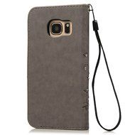 S7 Case,Samsung Galaxy S7 Case - Mavis's Diary 3D Handmade Wallet Bling Crystal Diamonds Butterfly Embossed Flowers... N2