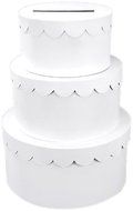 Darice 2849-57, 3-Stacked Primed Paper Mache Cake Box, White