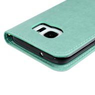 S7 Case,Samsung Galaxy S7 Case - Mavis's Diary 3D Handmade Wallet Bling Crystal Diamonds Butterfly Embossed Flowers... N6