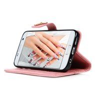 S7 Case,Samsung Galaxy S7 Case - Mavis's Diary 3D Handmade Wallet Bling Crystal Diamonds Butterfly Embossed Flowers... N7