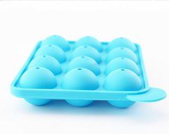 Cherryard 12 Cavity Silicone Lollipop Molds(Blue,1 Pair) N4